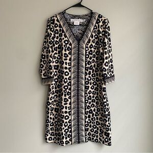 Gretchen Scott Animal Print Shift Dress